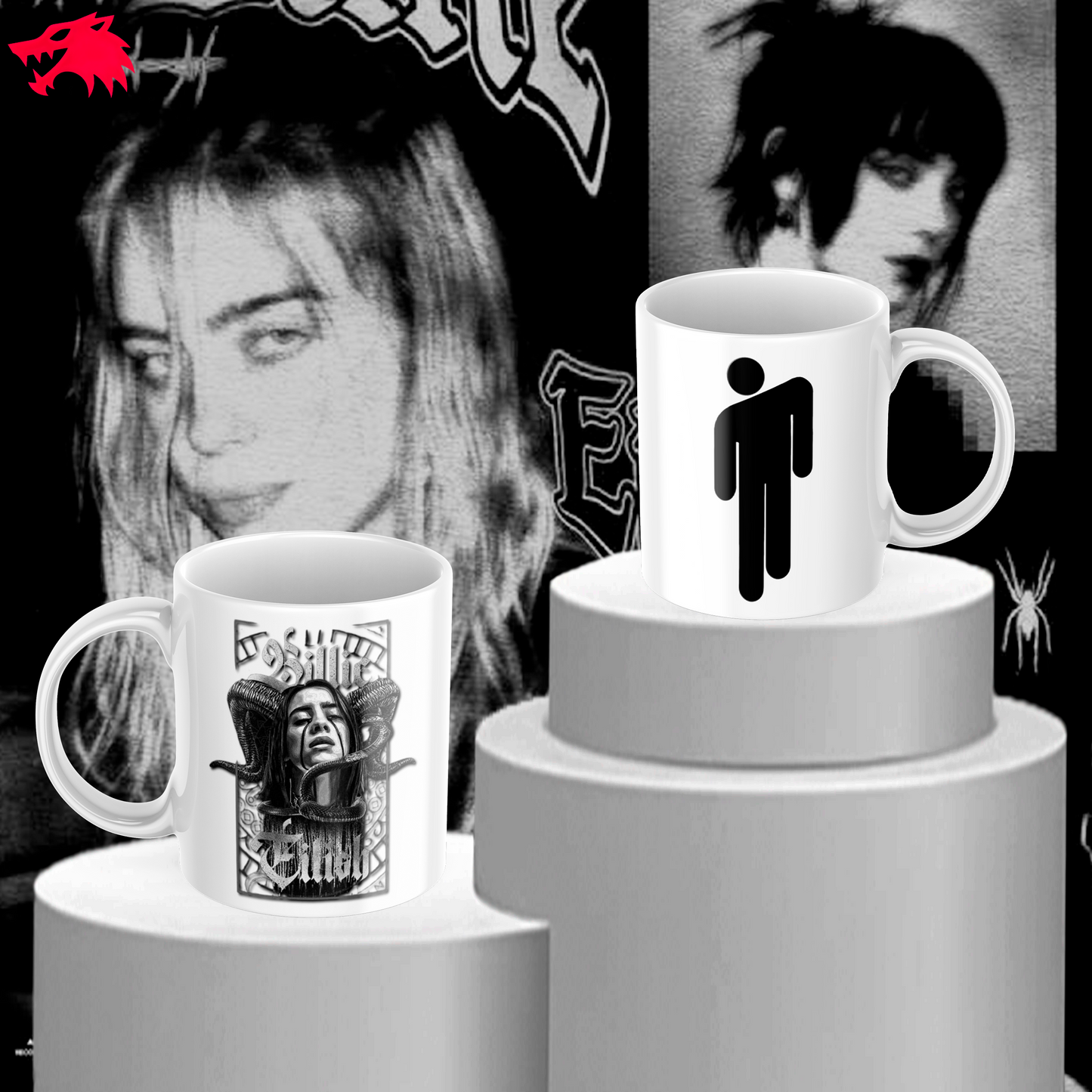 Mug Classique Blanc :  Billie Eilish